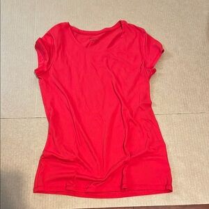 No Boundaries Red Fitted Cap Sleeve Tee